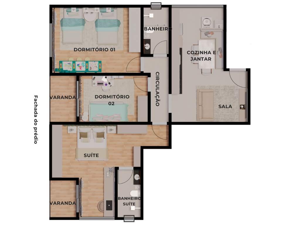 Apartamento 01 Residencial Mangabeiras